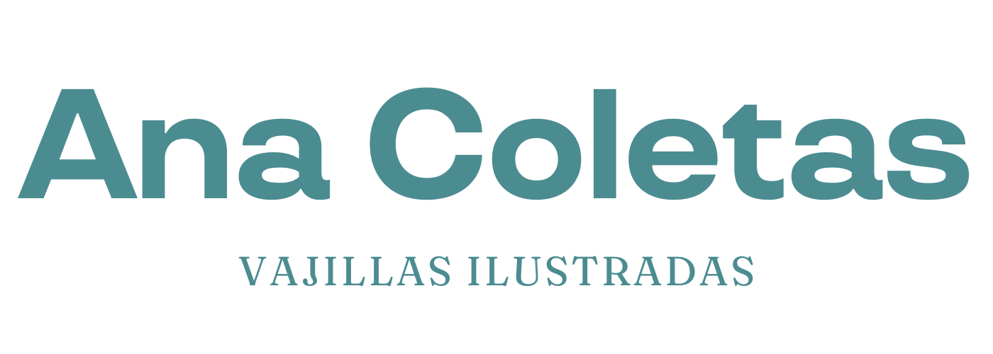 Ana Coletas Vajillas Ilustradas