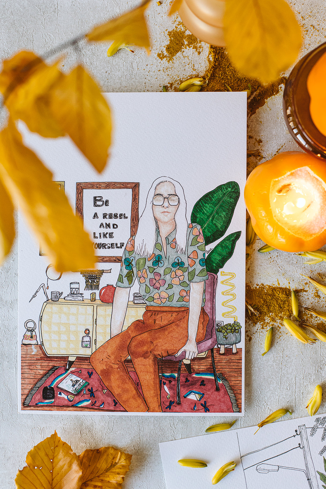 Lámina Slow Life A3