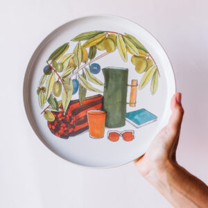 Colección Secuencias de verano. Plato Gazpacho y Olivos