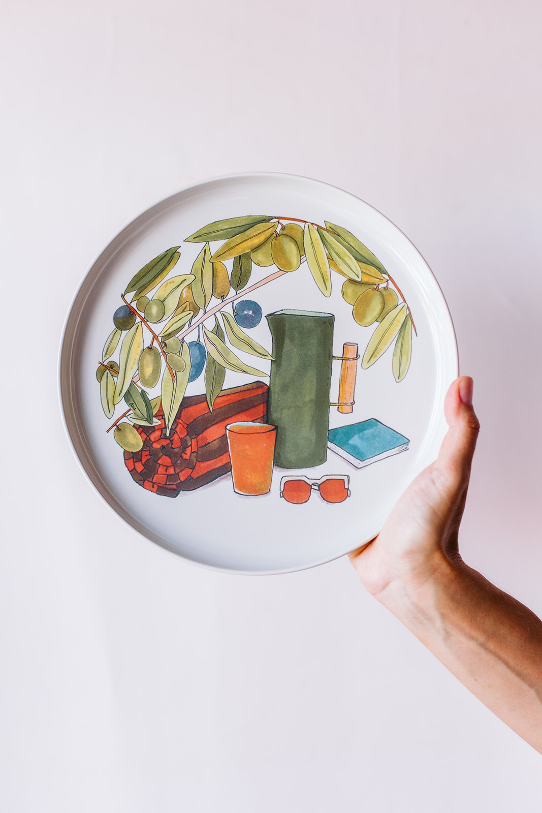 Colección Secuencias de verano. Plato Gazpacho y Olivos